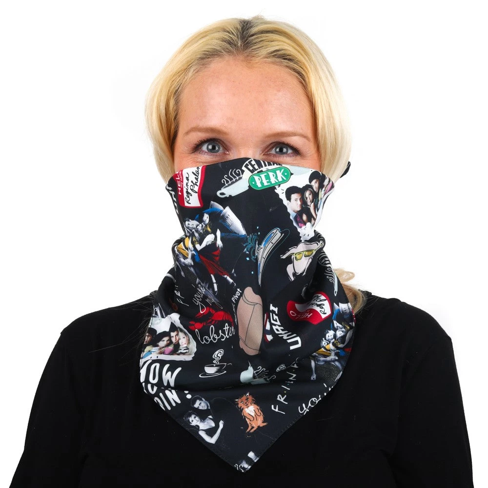 Bioworld Friends Allover Print Classic Square Bandana TV Series 3 Bioworld Friends Allover Print Classic Square Bandana TV Series