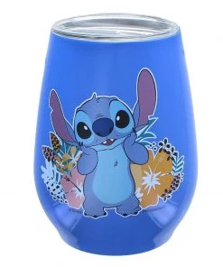 Silver Buffalo Disney Lilo & Stitch 10oz Stainless Steel Tumbler W/ Lid