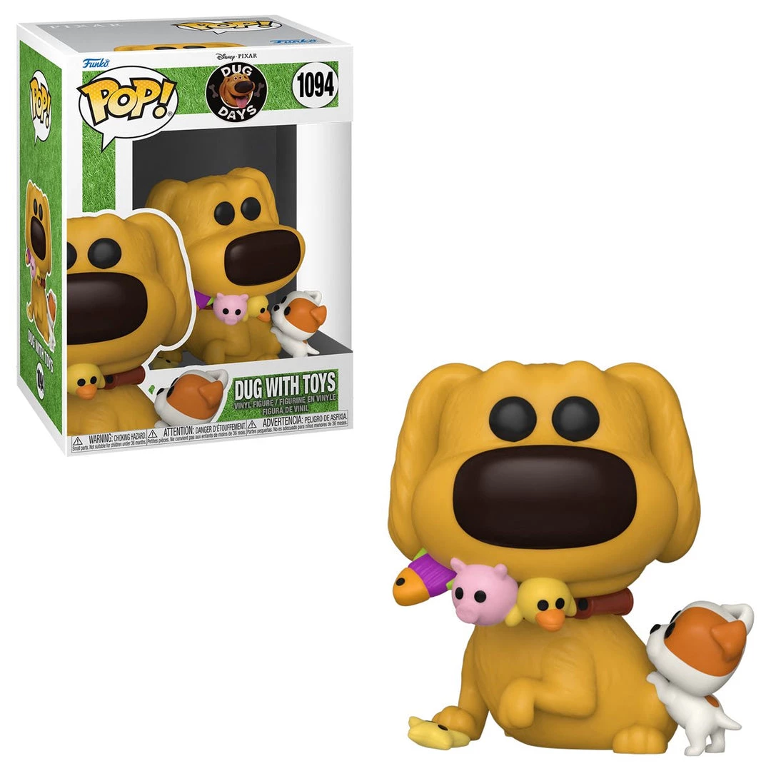 Funko POP Disney: Dug Days - Dug With Toys Pop Figure Funko Pops! 4 Funko POP Disney: Dug Days - Dug With Toys Pop Figure Funko Pops!
