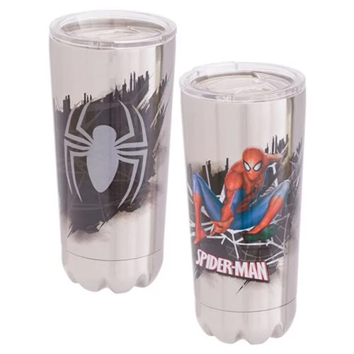 Vandor Spider-Man 20 Oz. Stainless Steel Vacuum Tumbler Marvel 3 Vandor Spider-Man 20 Oz. Stainless Steel Vacuum Tumbler Marvel