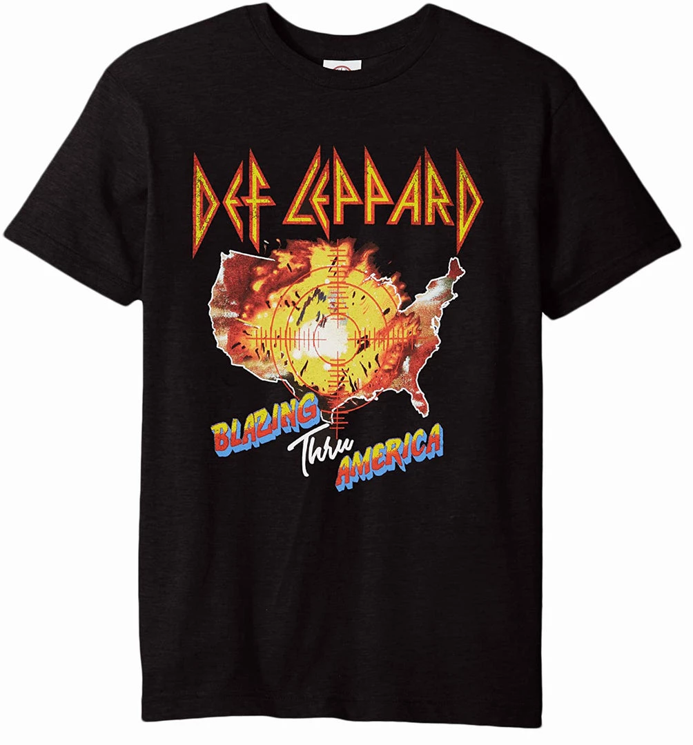 Merch Traffic T-shirts Def Leppard - Blazing Thru America T-Shirt 4 Merch Traffic T-shirts Def Leppard - Blazing Thru America T-Shirt