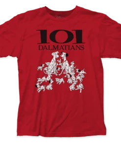 Impact Disney - 101 Dalmatians Movie Poster Adult Fitted T-shirt