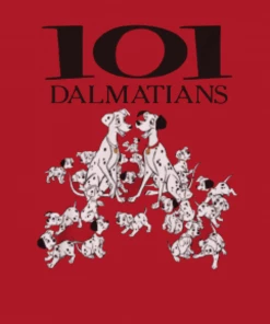 Impact Disney - 101 Dalmatians Movie Poster Adult Fitted T-shirt