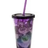 Silver Buffalo Disney The Little Mermaid Ursula 16oz. Straw Cup