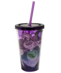 Silver Buffalo Disney The Little Mermaid Ursula 16oz. Straw Cup