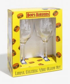 Bioworld Bob's Burgers - Linda Belcher Wine Glass Set