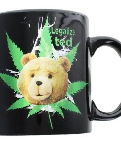 JUST FUNKY Ted Foil-Printed 12oz. Ceramic Mug