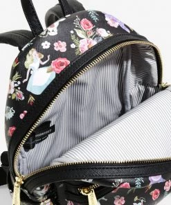 Loungefly Disney Alice In Wonderland Floral Mini Backpack
