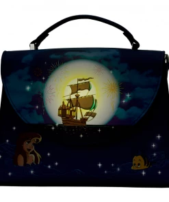 Loungefly The Little Mermaid Ariel Fireworks Glow In The Dark Crossbody Bag