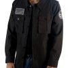Bioworld Marvel Punisher Vigilante Skull Logo Button Up Jacket