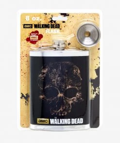 JUST FUNKY The Walking Dead - Zombie Skull Flask 8 Oz TV Series