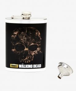 JUST FUNKY The Walking Dead - Zombie Skull Flask 8 Oz TV Series