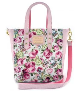 Loungefly Disney Beauty And The Beast Character Floral AOP Tote Bag