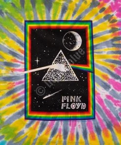 Liquid Blue Music Pink Floyd Prism Moon Tie-Dye T-Shirt