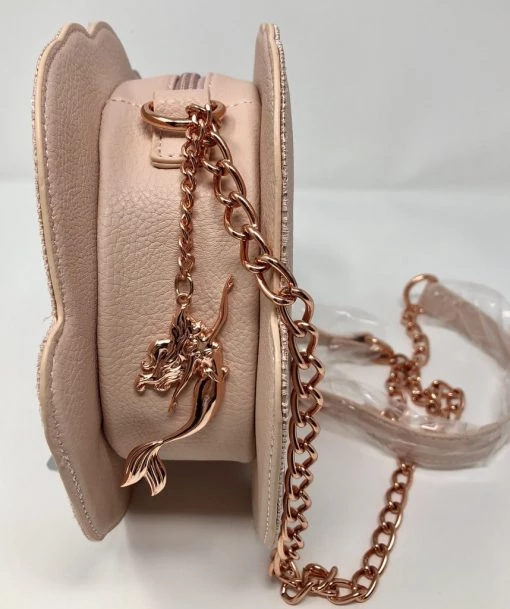 Loungefly Disney Ariel Rose Gold Shell Crossbody Bag
