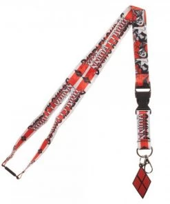 Bioworld Harley Quinn Logo Comics Lanyard DC Comics