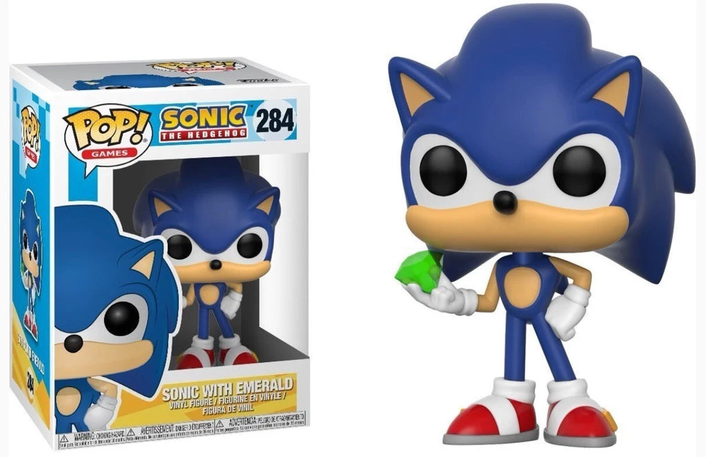 Funko Sonic - Sonic W/ Emerald Pop Games Vinyl Figure Funko Pops! 3 Funko Sonic - Sonic W/ Emerald Pop Games Vinyl Figure Funko Pops!