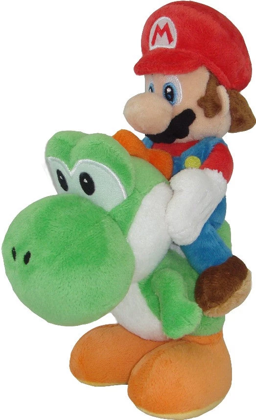 Little Buddy Mario Riding Yoshi 8" Plush 3 Little Buddy Mario Riding Yoshi 8" Plush