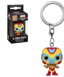 Funko POP Keychain: Marvel Lucha Libre- Iron Man
