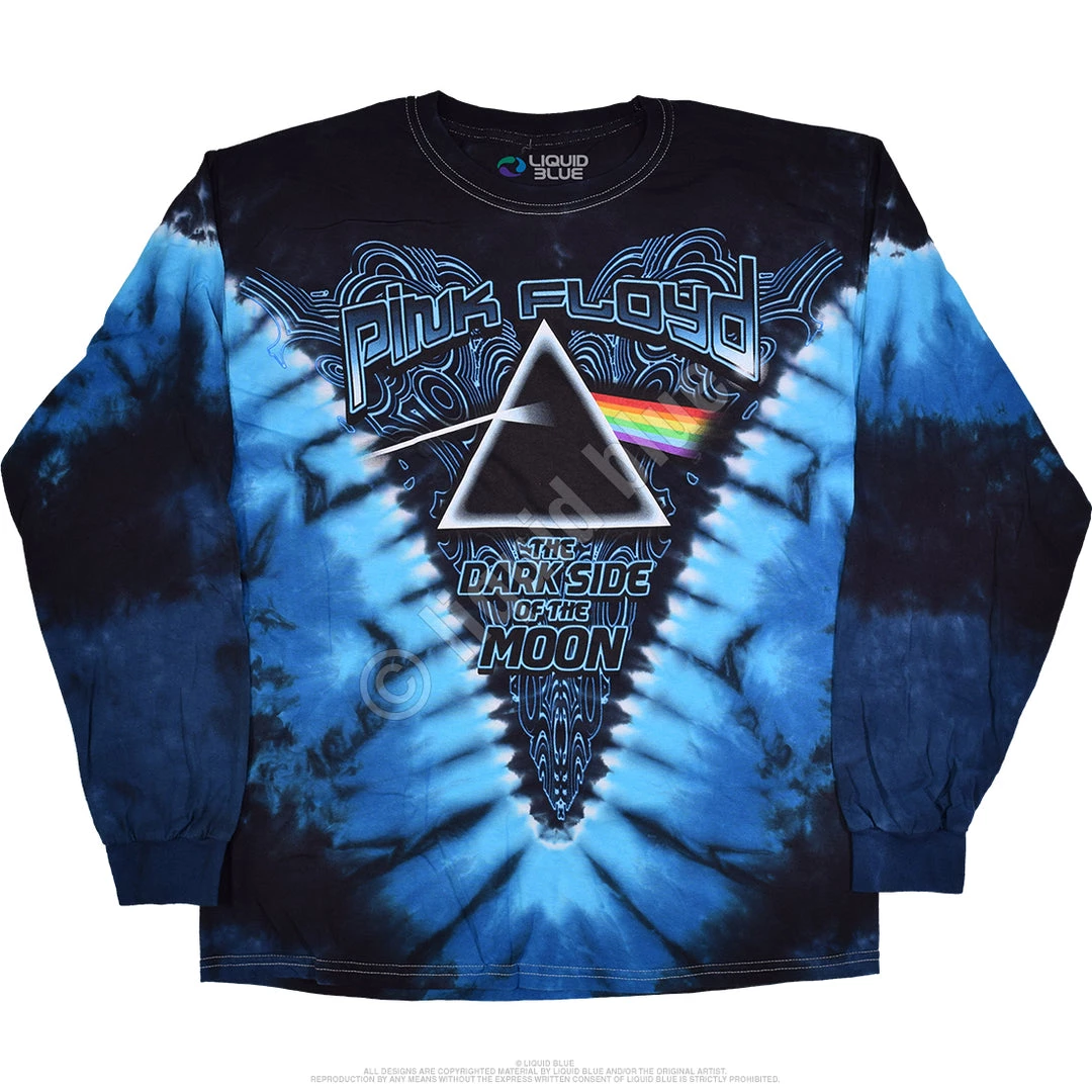 Liquid Blue Music Pink Floyd Dark Side Of The Moon Tie-Dye Long Sleeve 3 Liquid Blue Music Pink Floyd Dark Side Of The Moon Tie-Dye Long Sleeve