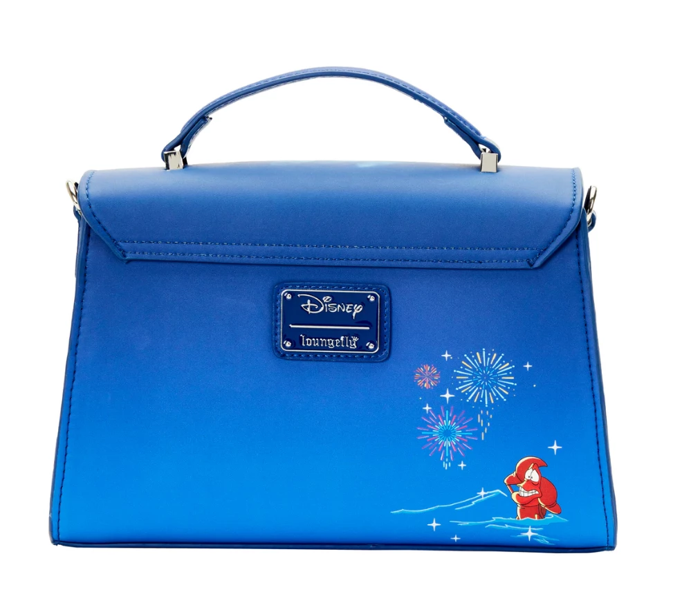 Loungefly The Little Mermaid Ariel Fireworks Glow In The Dark Crossbody Bag 5 Loungefly The Little Mermaid Ariel Fireworks Glow In The Dark Crossbody Bag