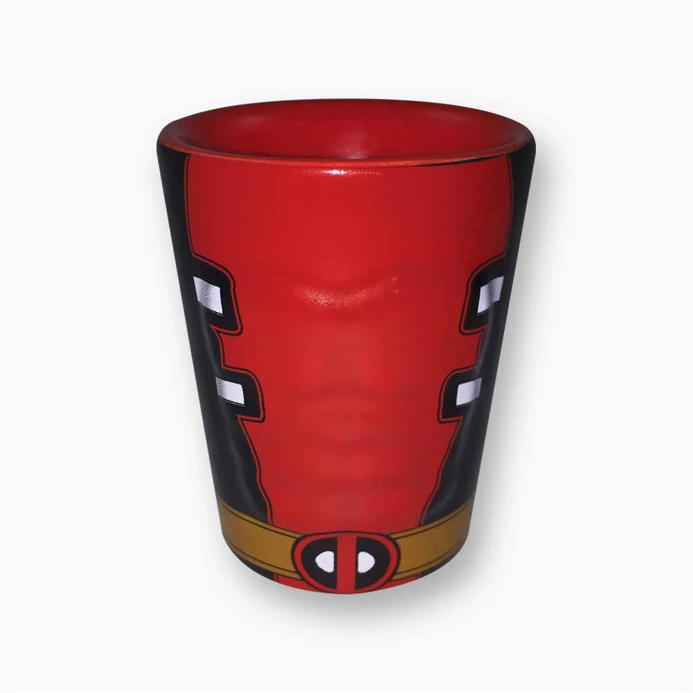 JUST FUNKY Deadpool Molded Shot Glass Marvel 3 JUST FUNKY Deadpool Molded Shot Glass Marvel