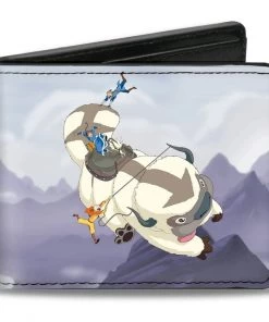 Buckle-Down Anime Avatar: The Last Airbender Appa Carrying Over Mountains Bi-Fold Wallet