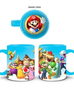 JUST FUNKY Nintendo - Super Mario Inside/Outside 20oz Print Mug 20oz Ceramic Mug Video Games
