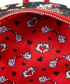 Loungefly Mickey Mouse And Minnie Mouse Heart Hands Mini-Backpack