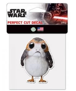 Wincraft Star Wars New Trilogy Porg Cut Color Decal