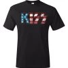 Bravado Kiss American Flag Logo Band T Shirt Movies