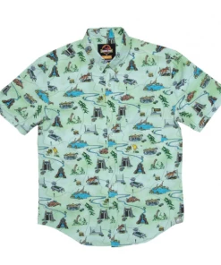 RSVLTS Jurassic Park "Park Map" – Kunuflex Short Sleeve Shirt