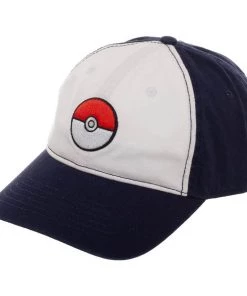 Bioworld Pokemon Pokeball Colorblock Dad Hat Anime