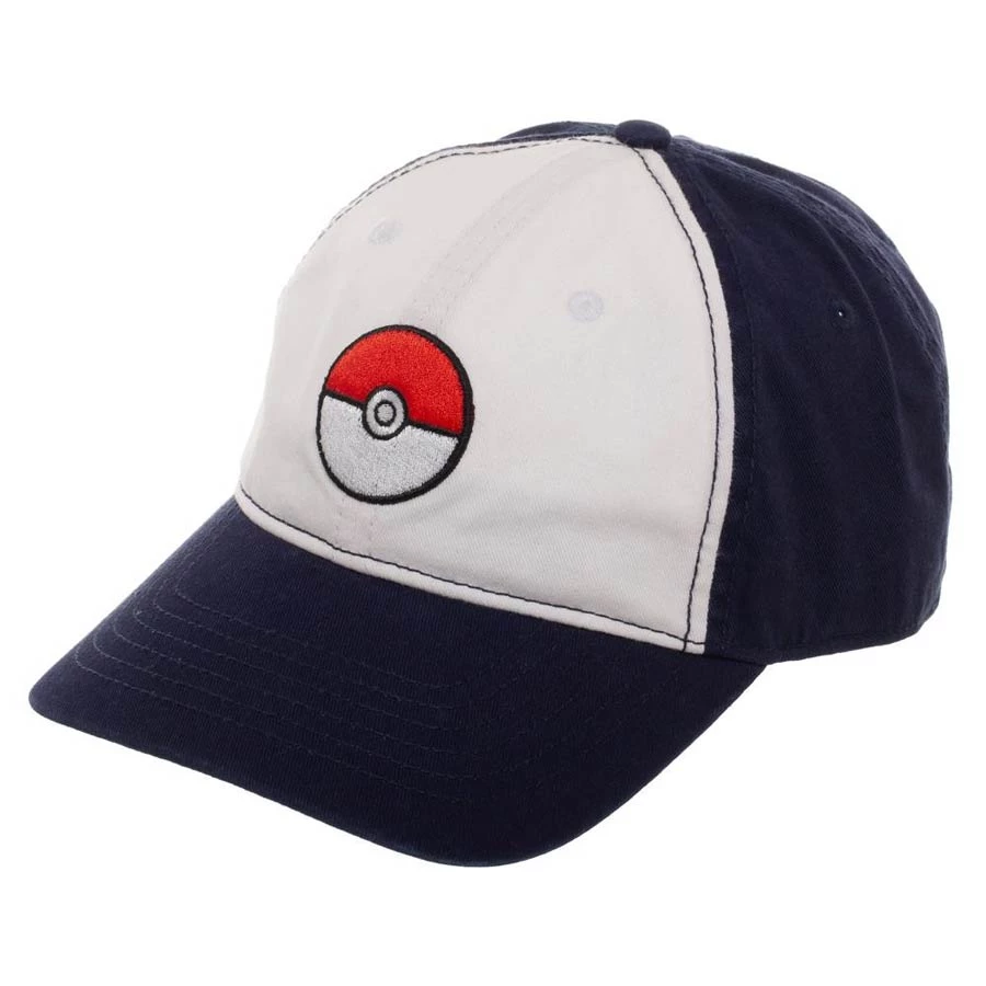 Bioworld Pokemon Pokeball Colorblock Dad Hat Anime 3 Bioworld Pokemon Pokeball Colorblock Dad Hat Anime