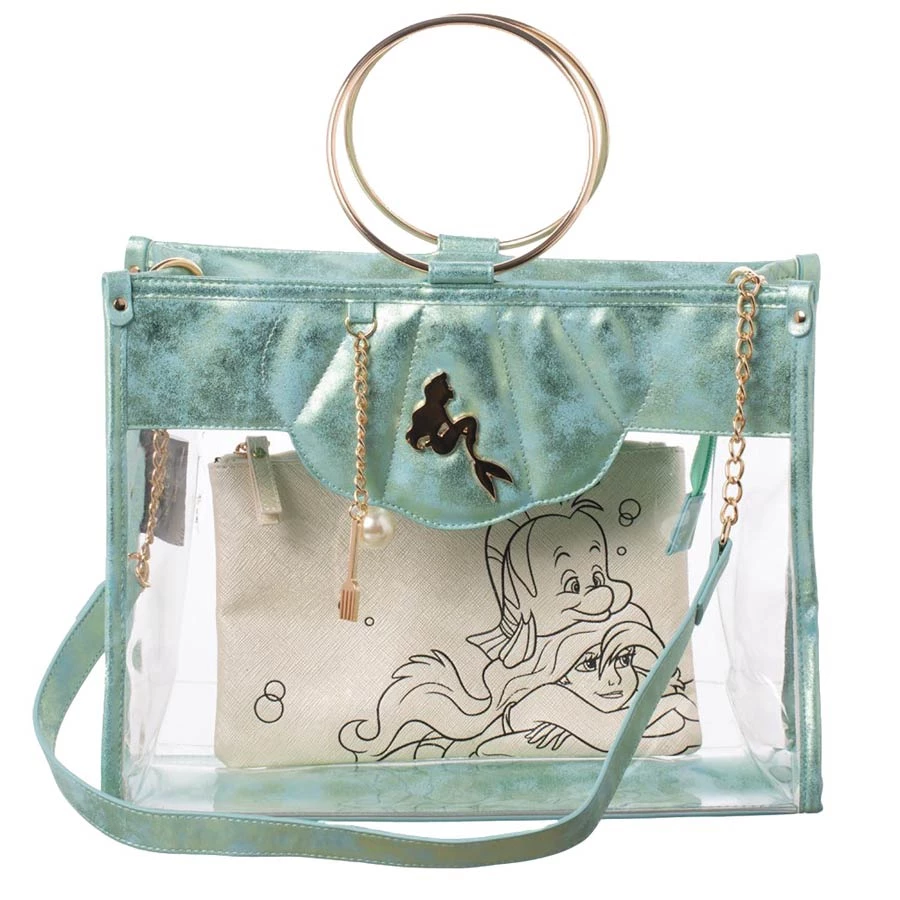 Loungefly Disney Little Mermaid Ariel Clear Tote Bag 3 Loungefly Disney Little Mermaid Ariel Clear Tote Bag