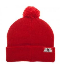Bioworld Nintendo Super Mario Bros Winter Pom Beanie