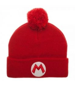 Bioworld Nintendo Super Mario Bros Winter Pom Beanie