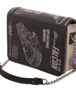 Bioworld Star Wars Millennium Falcon Operations Manual Purse Disney