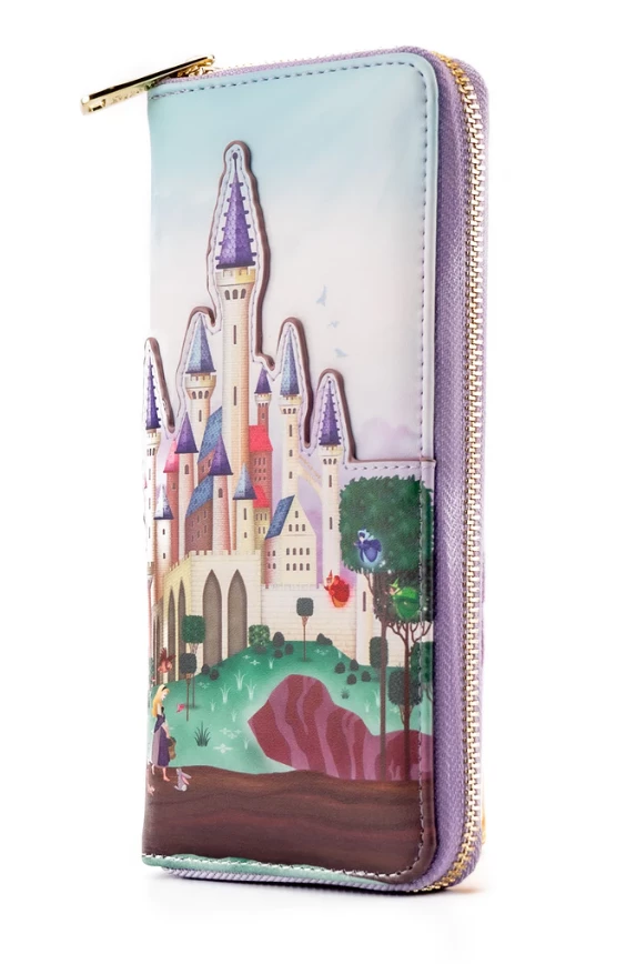 Loungefly Sleeping Beauty Castle Series Zip Around Wallet 4 Loungefly Sleeping Beauty Castle Series Zip Around Wallet