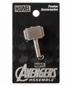Monogram Thor Mjolnir Hammer Marvel Comics Pewter Lapel Pin!