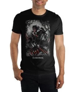 Bioworld Marvel Venom Verse Black Panther Cover T-Shirt