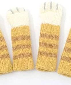 Clever Idiots Inc. Clever Idiots Cat Paw Chair Socks - Tabby Cat Brown Apparel