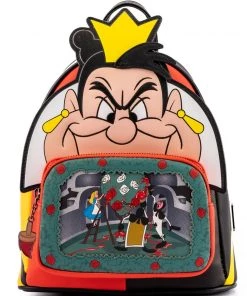 Loungefly Disney Villains Queen Of Hearts Scene Series Mini-Backpack