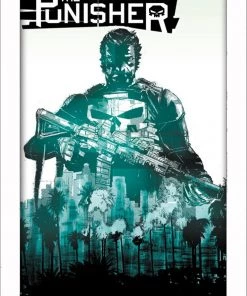 Pyramid America Punisher Vigilante Black Framed Print Overall Wall Art