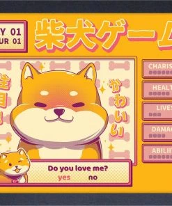 Pyramid America Anime Illustrata- Shiba Novel 11" X 17" Framed Print