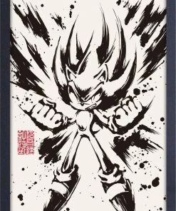 Pyramid America Sonic- Inked Super Sonic Wall Framed