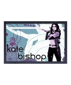 Pyramid America Hawkeye - Halftone Kate Wall Framed