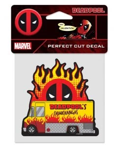 Wincraft Marvel 2021 Deadpool Perfect Cut Color Decal 4" X 4"