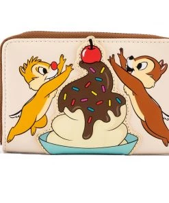 Loungefly Disney Chip And Dale Cherry On Top Zip-Around Wallet