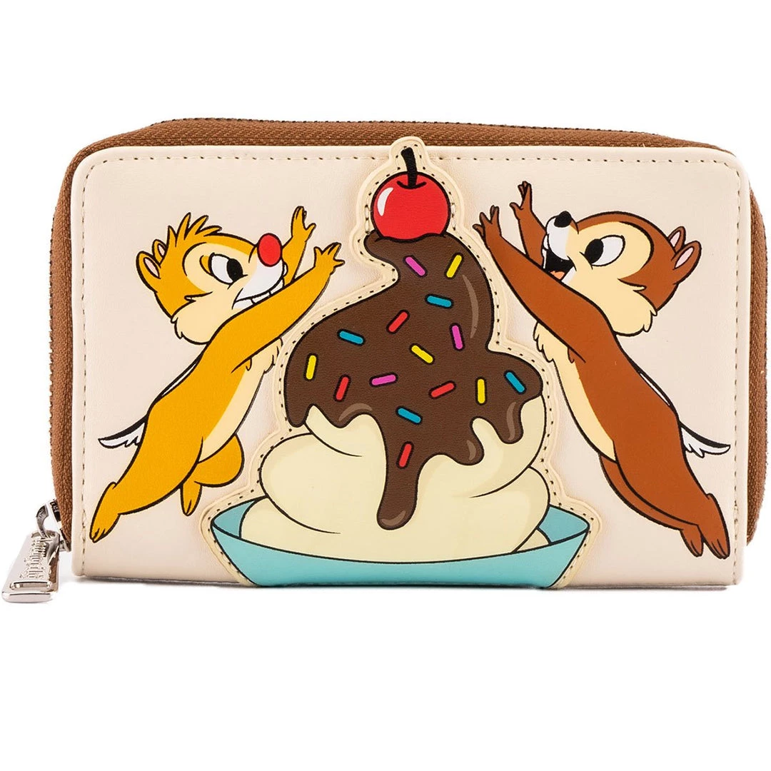 Loungefly Disney Chip And Dale Cherry On Top Zip-Around Wallet 3 Loungefly Disney Chip And Dale Cherry On Top Zip-Around Wallet